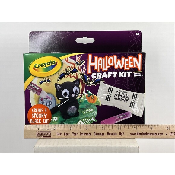 Crayola Halloween Craft Kit Model Clay Magic Black Cat DIY Crafts for Kids - Picture 6 of 7